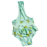 Gray and light green Pet Teddy Little Bitch dog harness physiological pants for small to XL dogs