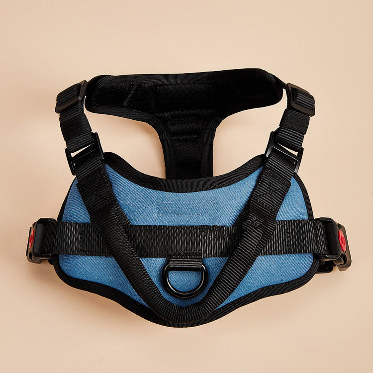 No pull dog harness soft padded adjustable reflective nylon pet vest in multiple colors and sizes