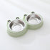 Stainless steel pet double bowl for cat and dog feeding and drinking water