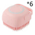 Silicone Dog Bath Massage Gloves Brush Pet Cat Bathroom Cleaning Tool Comb Brush For Dog Can Pour Shampoo Dog Grooming Supplies null