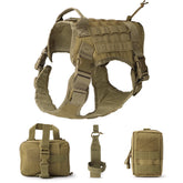 Outdoor Dog Vest Five Piece Suit Tactical Dog Clothing Dog Supplies null