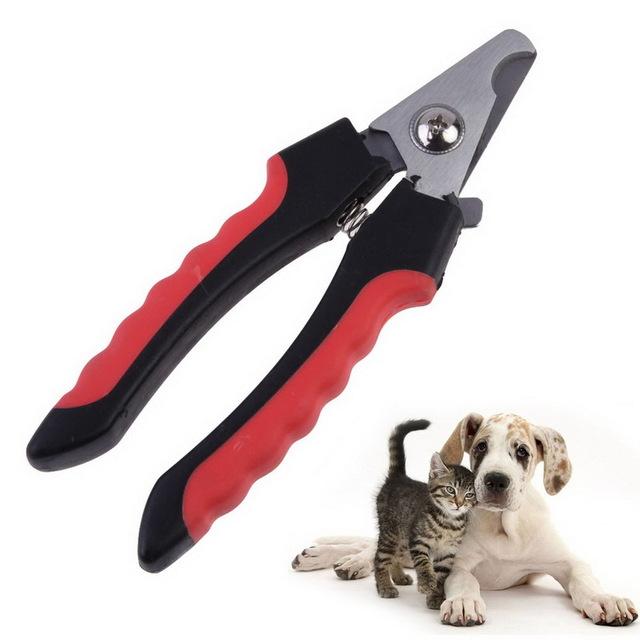 Dog pet grooming scissors and nail clipper set for safe nail trimming