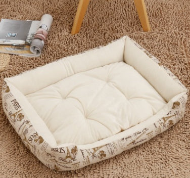 Kennel pet supplies large dog pet nest with Golden Retriever bed and autumn winter cotton mat