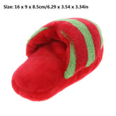 Colorful plush pet toys chew squeaker for dogs and cats in blue, yellow, pink, and coffee colors