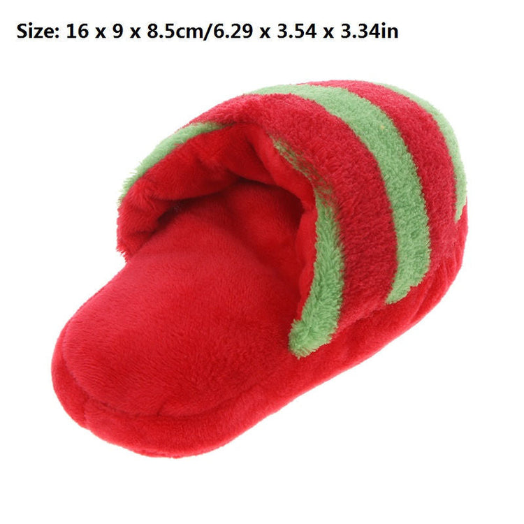Colorful plush pet toys chew squeaker for dogs and cats in blue, yellow, pink, and coffee colors