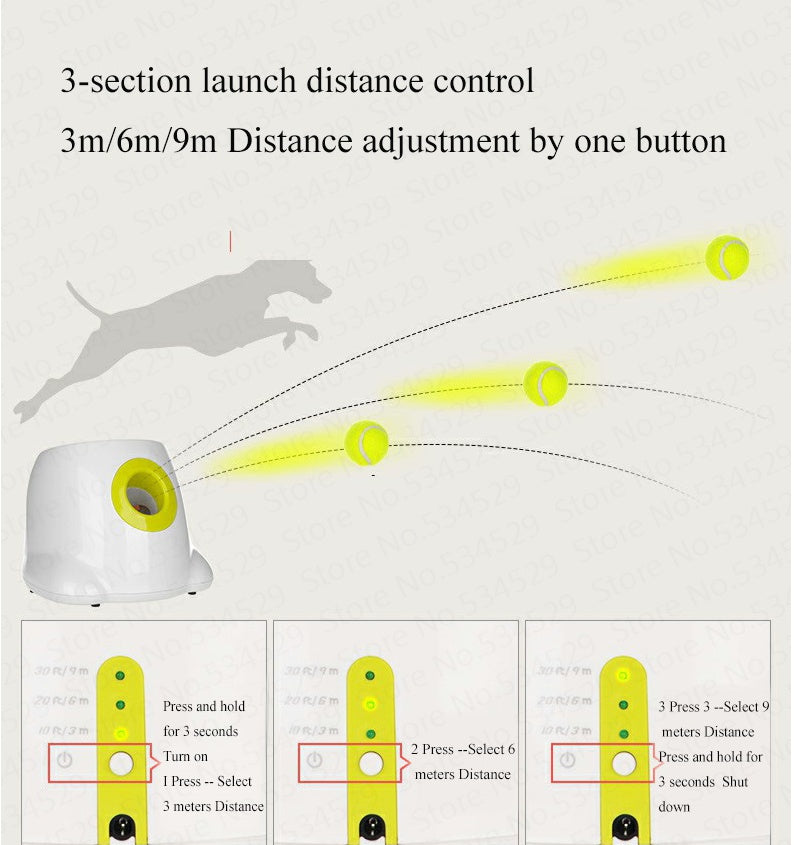 Dog Pet Automatic Interactive Ball Launcher null