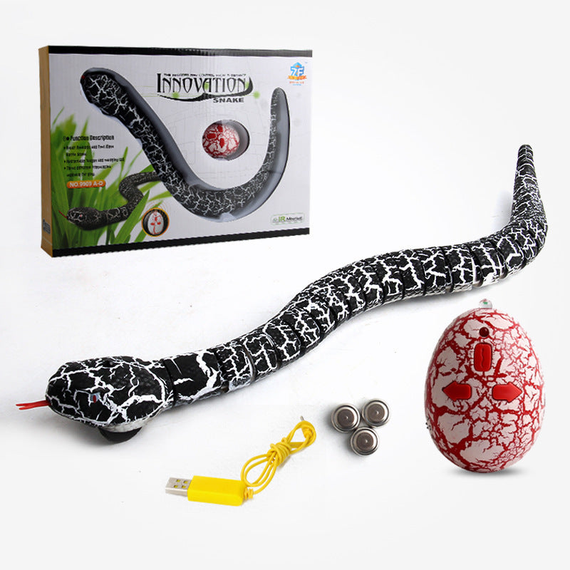 Snake-shaped remote control toy with USB charging and rechargeable battery
