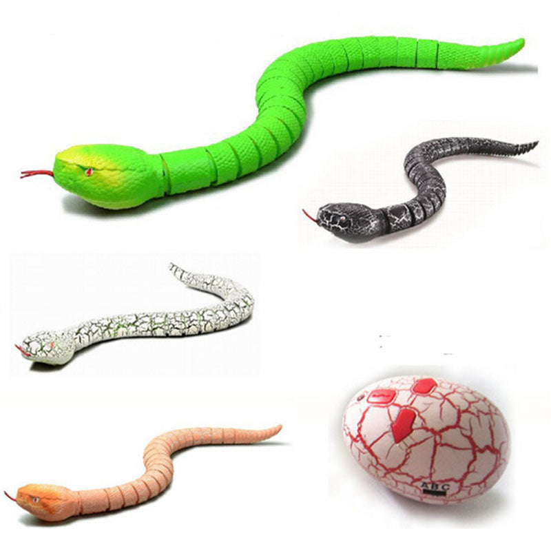 Snake-shaped remote control toy with USB charging and battery pack