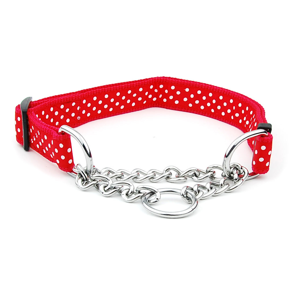 Adjustable Cargo Pet Chain Collar for dogs made of durable PP material