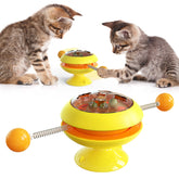 Rotatable Cat Toys Supplies With Catnip Interactive Training Toys For Cats Kitten Cat Accessories Pet Products null