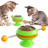 Rotatable Cat Toys Supplies With Catnip Interactive Training Toys For Cats Kitten Cat Accessories Pet Products null