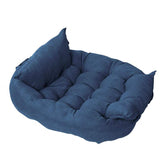 Collapsible summer dog sofa bed in moonlight gray with soft cloth material for small and medium dogs