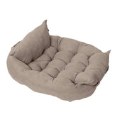 Summer folding dog sofa bed soft pet mat in moonlight gray for small and medium dogs