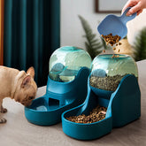 Automatic Drinking Fountain Feeder for Pets with large capacity and anti-overturn design in green, orange, and purple colors