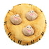 PetZen Squeaky Plush Pet Toy Set with 3 spring dolls and durable mat for cats and dogs
