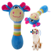 Colorful plush pet toys chew squeaker for dogs and cats in assorted colors