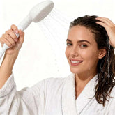 Portable handheld faucet sprayer with easy install adapter for shampooing, pet bathing, and travel use