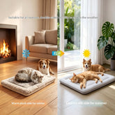 Dog cooling mat in multiple sizes and colors, waterproof polyester fiber for summer heat relief