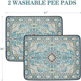 PetZen washable puppy training pads reusable leakproof non-slip absorbent dog pee pads 2 pack