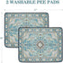 PetZen washable puppy training pads reusable leakproof non-slip absorbent dog pee pads 2 pack