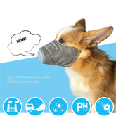 Dogs Anti-fog Haze Masks Anti Dust Gas Pollution Muzzle Dog Soft Face Cotton Mouth Mask Pet Respiratory PM2.5 Filter Pet Products null