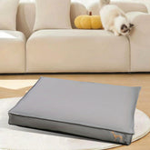 Waterproof removable pet bed and scratch-resistant cat litter mat in silver gray, matcha, and amber colors