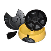 Pet Automatic Feeding Machine with 6 food slots, voice recording, and timed feeding display