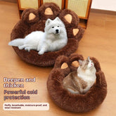 Plush kennel thickened pet bed in various colors and sizes for dogs
