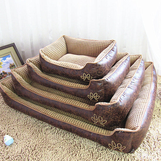 PetZen Washable Pet Bed with removable cover and non-slip base in various sizes for dogs up to 50kg