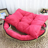 PetZen washable pet bed with removable cover and non-slip base in multiple sizes for pets
