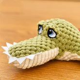 Voice toys plush long-tailed fox and crocodile chew dog toys made of polyester