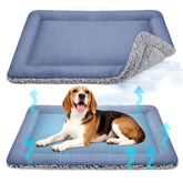 Waterproof double-sided dog cooling mat in various sizes and colors for summer heat relief