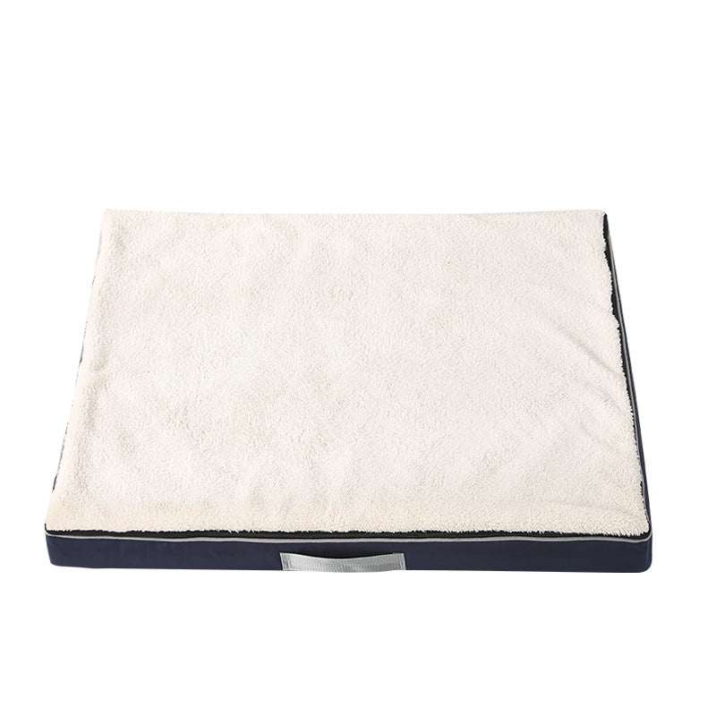 Plush large dog bed with memory foam and nonslip base for pets