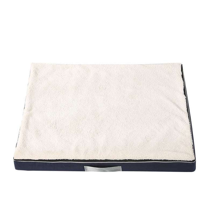 Plush large dog bed with memory foam and nonslip base for pets