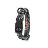 Colorful dog collar made of network silk and polyester for pets with adjustable neck sizes