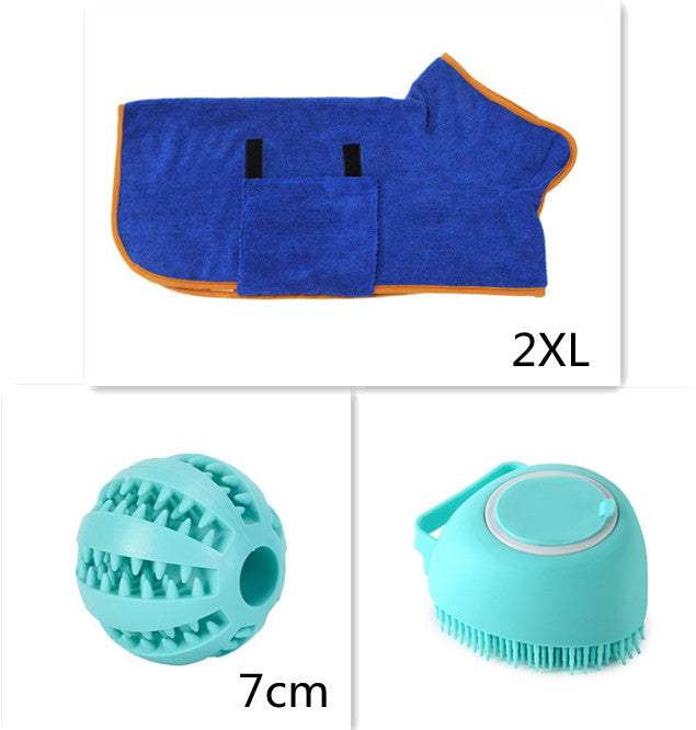 Silicone Dog Bath Massage Gloves Brush Pet Cat Bathroom Cleaning Tool Comb Brush For Dog Can Pour Shampoo Dog Grooming Supplies null