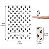 Green continuous roll dog poop bags for pet waste disposal