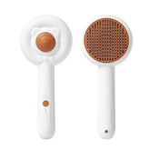 Rechargeable two-in-one pet nail trimmer and grooming brush for cats and dogs