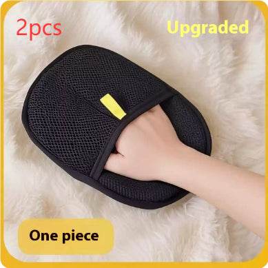 Pet Hair Remover Mitt Pet Hair Remover Gloves Deshedding Brush Glove For Dog Cat Rabbit With Long Short Curly Hair null