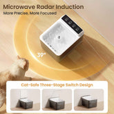 PetZen 3L automatic pet water fountain with motion sensor, USB-C charging, and 3-liter tank for cats and small dogs