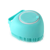 Silicone Dog Bath Massage Gloves Brush Pet Cat Bathroom Cleaning Tool Comb Brush For Dog Can Pour Shampoo Dog Grooming Supplies null