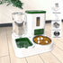 Modern pet feeding and drinking station bowl made of durable PP material for universal pet use