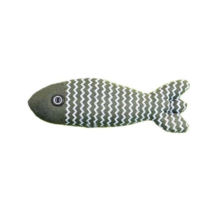 Pet Mint Fish Toy in three random colors for cats of all ages