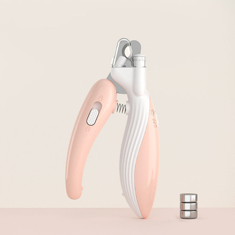 Pet Nail Clippers Dog Nail Clippers Cat Nail Clippers LED Electric Nail Grinder Pet Supplies LED Light Pet Nail Clippers null