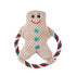Pet Christmas plush rope toys featuring Santa Claus and Christmas bear designs