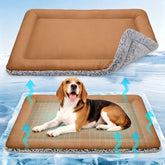 Dog cooling mat in multiple colors and sizes, waterproof polyester fiber for summer heat relief