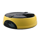 Pet automatic feeding machine with six storage slots and programmable feeding times
