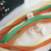 Plush Tibetan pet hidden food toys shaped like seaweed rice snacks