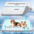 Double-sided dog cooling mats in various colors and sizes for summer heat relief, waterproof and machine washable polyester fiber mats