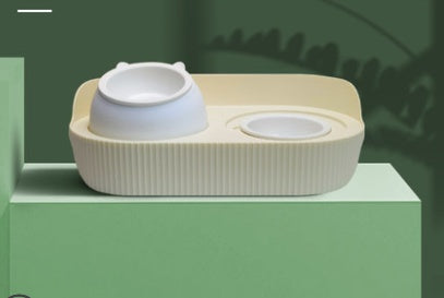 Pet Cat Bowl Ceramic Food Bowl Protect Cervical Spine Food Bowl Food Bowl null